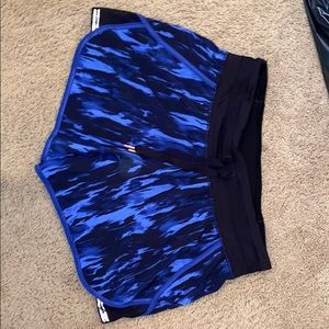 Blue and Black LuLu Lemon Shorts